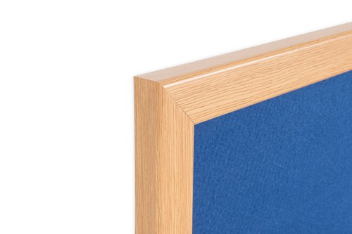 Earth Prime Felt Noticeboard 120x120cm Blue Oak MDF Frame FB6543233