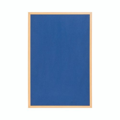 Earth Executive Felt Noticeboard 120x120cm Blue Oak MDF Frame FB6543239