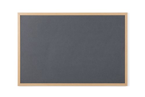 Earth Executive Felt Noticeboard 120x90cm Grey Oak MDF Frame FB1442239