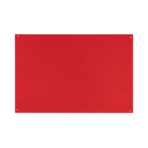 Bi-Office Unframed Noticeboard Red Felt Surface 875x575mm FB0746397