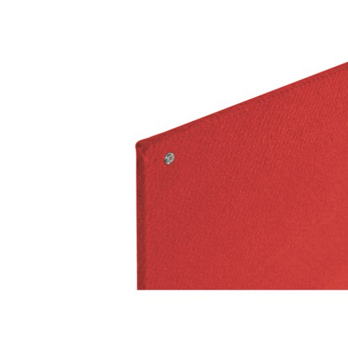 Bi-Office Unframed Noticeboard Red Felt Surface 875x575mm FB0746397