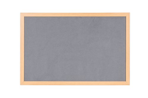 Earth Prime Felt Noticeboard 240x120cm Grey Oak MDF Frame FB8642233