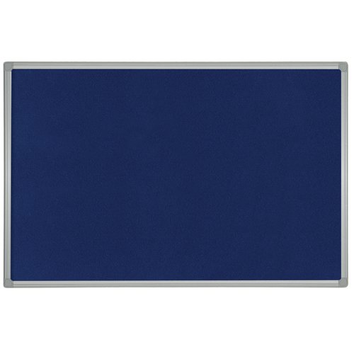 Bi-Office Maya Felt Noticeboard Plastic Frame 240x120cm Blue FB8643186