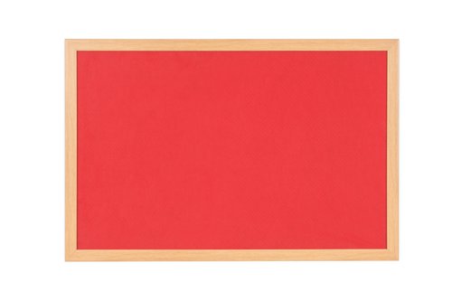 Earth Prime Felt Noticeboard 180x120cm Red Oak MDF Frame FB8546233