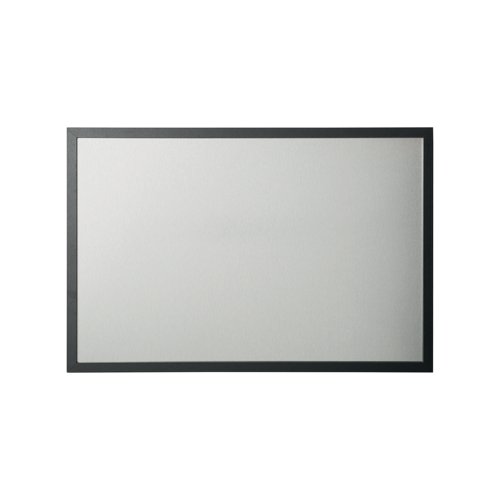 Bi-Office Black Shadow Silver Finish Magnetic Board Black Frame 90x60cm mm07100169 | Bi-Silque