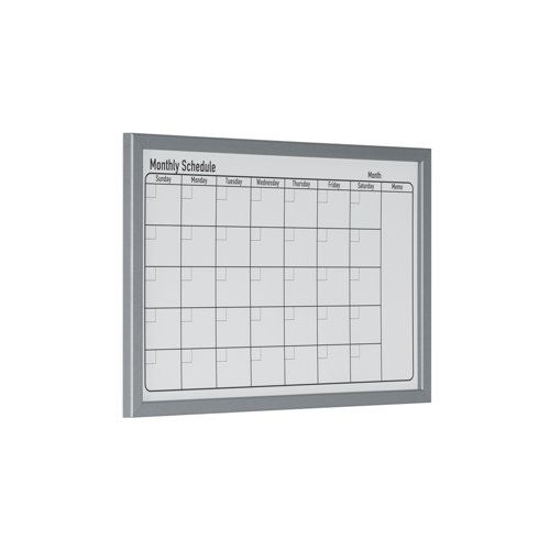 Bi-Office Magnetic Monthly Planner Whiteboard Grey Frame 60x40cm MM03062839