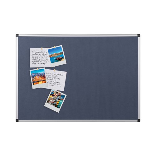Bi-Office Maya Felt Noticeboard 2400x1200mm Blue 9200023