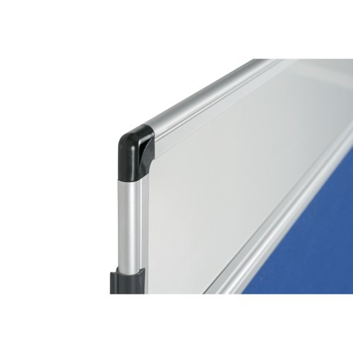 Bi-Office Showboard 3 Panel+Header Blue Nylon 90x60cm DSP350111 BQ10312