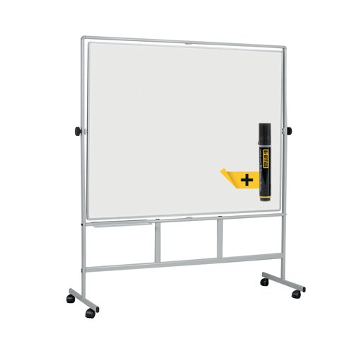 Bi-Office Revolver Plus Whiteboard Lacquered Steel Surface 120x120cm QR3303 | Bi-Silque