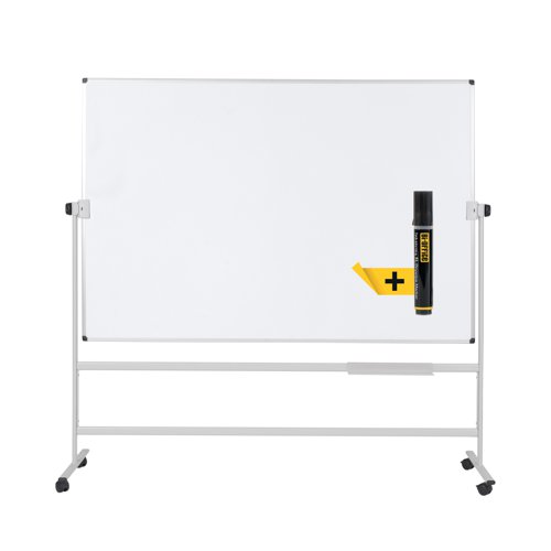 Bi-Office Revolving Whiteboard Lacquered Steel Surface 180x120cm QR0503