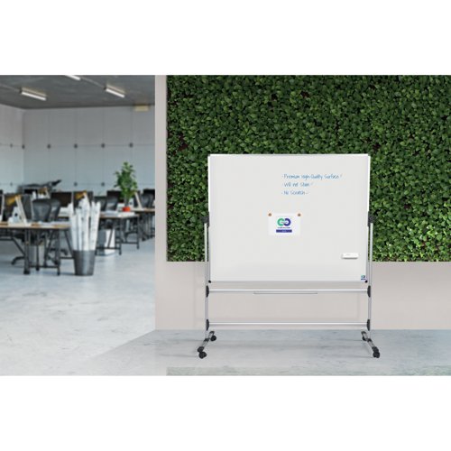 Earth Mobile Revolving Enamel Whiteboard 120x90cm RQR0224 | Bi-Silque