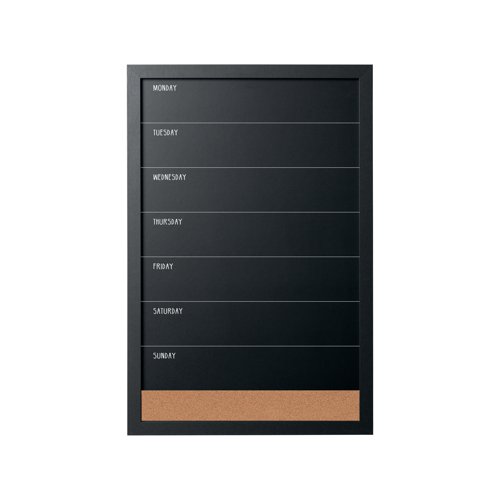 Bi-Office Black/White Message Boards Black Frame (Pack of 3) SOR-033 | Bi-Silque