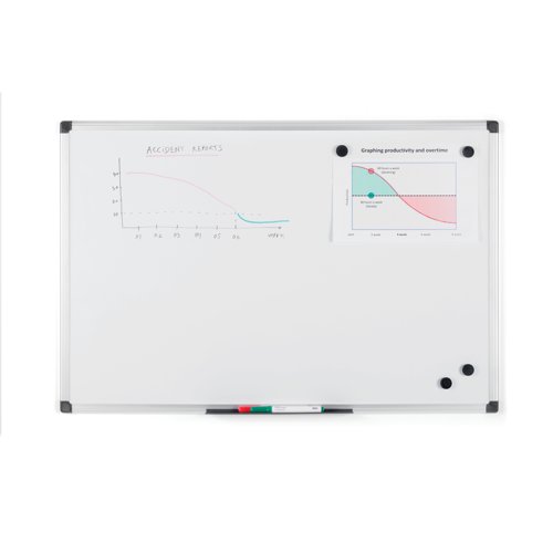 Bi-Office Maya Whiteboard Lacquered Steel Surface 60x45cm MA0207170