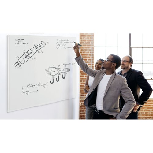 Bi-Office Maya Antimicrobial Whiteboard Aluminium Frame 180x120cm BMA2707226