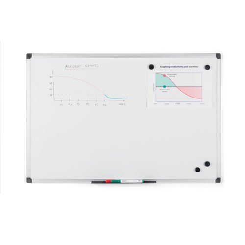 Bi-Office Maya Whiteboard Lacquered Steel Surface 45x30cm MA1107170 | Bi-Silque