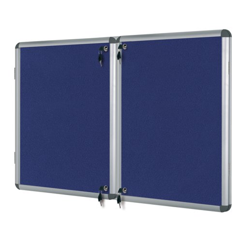 Bi-Office Enclore Fire Retardant Blue Lockable Door Top Hinged 40xA4 ST750101150