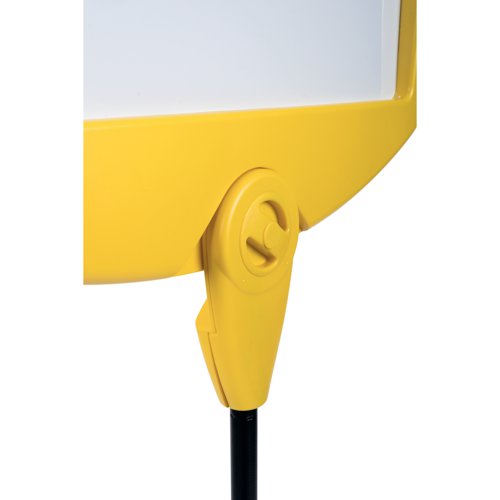 Bi-Office Yellow Arrow Floor Sign Magnetic Drywipe Surface SIG01010909 | Bi-Silque