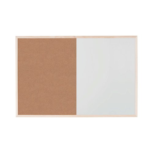 Bi-Office Cork and Drywipe Combination Board 600x400mm MX03001010