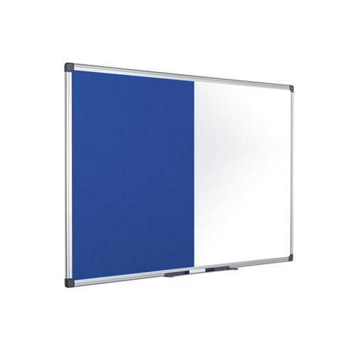 Bi-Office Maya Combination Board Blue Felt/Drywipe Surface 60x40cm XA0117170 Combination Boards BQ26117