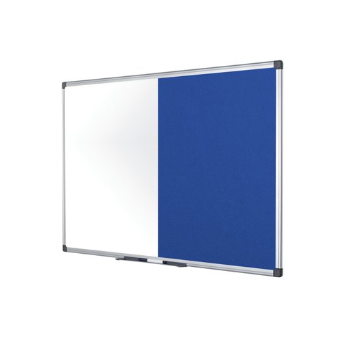 Bi-Office Maya Combination Board Blue Felt/Drywipe Surface 60x40cm XA0117170 Combination Boards BQ26117