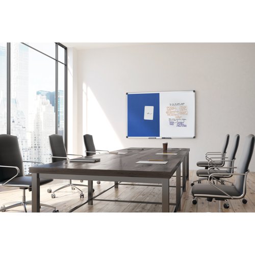 Bi-Office Maya Combination Board Blue Felt/Drywipe Surface 60x40cm XA0117170 | Bi-Silque