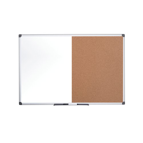 Bi-Office Maya Combination Board Cork/Drywipe Surface 90x60cm XA0302170 | Bi-Silque