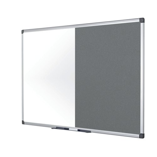 Bi-Office Maya Combination Board Grey Felt/Magnetic Surface 90x60cm XA0328170 | Bi-Silque