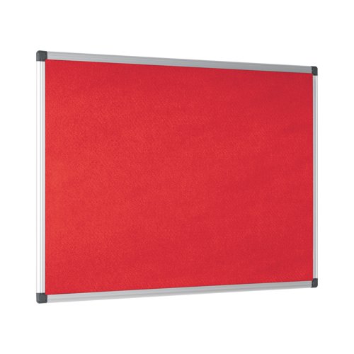 Bi-Office New Generation A9 Felt Noticeboard 90x60cm Red FA0346170 BQ35617