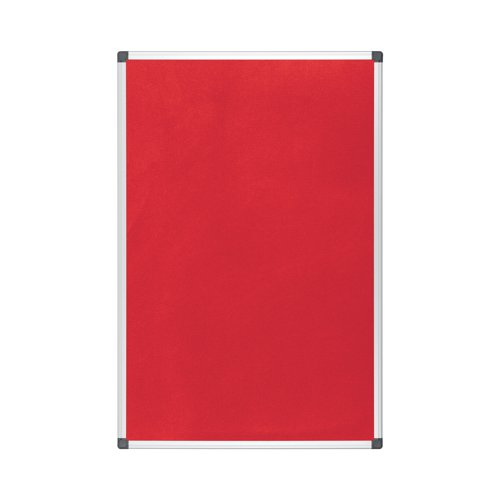 Bi-Office New Generation A9 Felt Noticeboard 90x60cm Red FA0346170 BQ35617