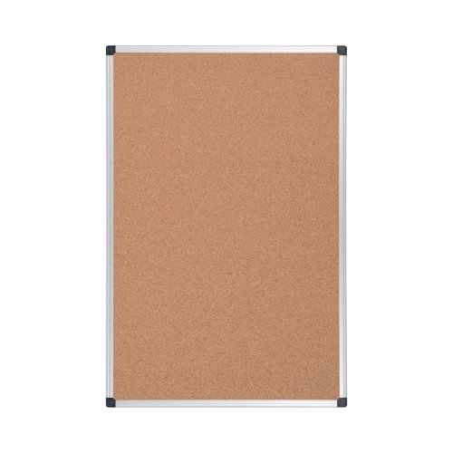 Bi-Office Aluminium Frame Cork Noticeboard 900x600mm CA031170