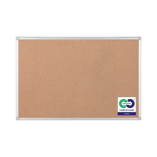 Earth Maya Cork Noticeboard 180x90cm Cork Surface Aluminium Frame CA071790