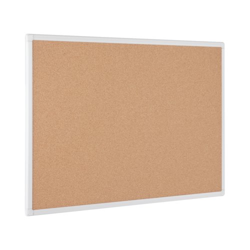 Bi-Office Maya Antimicrobial Cork Board Aluminium Frame 120x90cm BCA051226  BQ42325