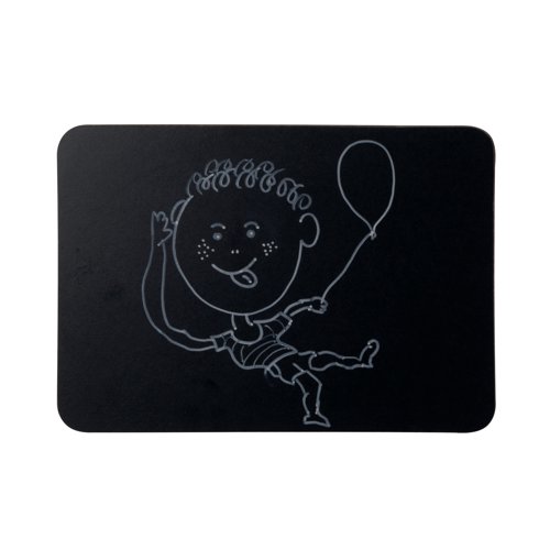 Bi-Office Frameless Chalkboard Double-Sided Washable Black Surface A3 Pk of 5 MB8125397