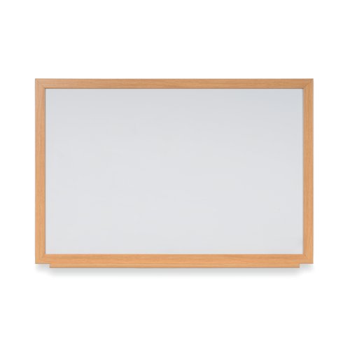 Earth Prime Non-Magnetic Whiteboard 120x90cm Oak MDF Frame MB14002318