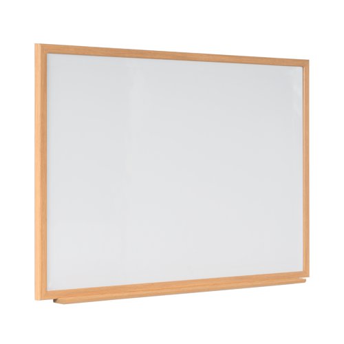 Earth Executive Non-Magnetic Whiteboard 90x60cm Oak MDF Frame MB07002319