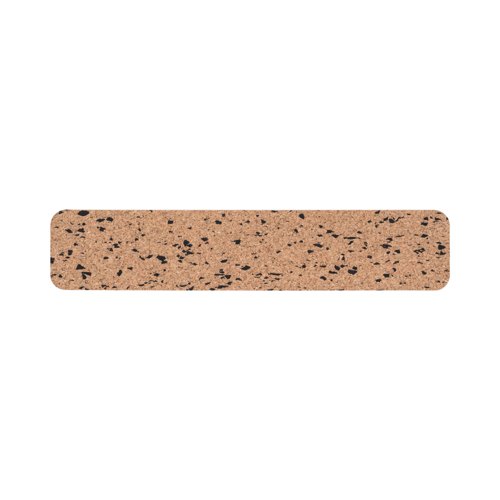 Bi-Office Eco Frameless Stripe Board Double-Sided Cork/Black Eva 50x10cm SF1024412397