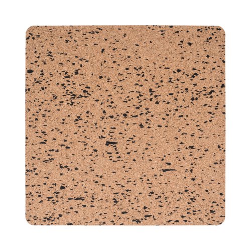 Bi-Office Eco Frameless Square Board Double-Sided Cork/Black Eva 45x45cm SF244412397