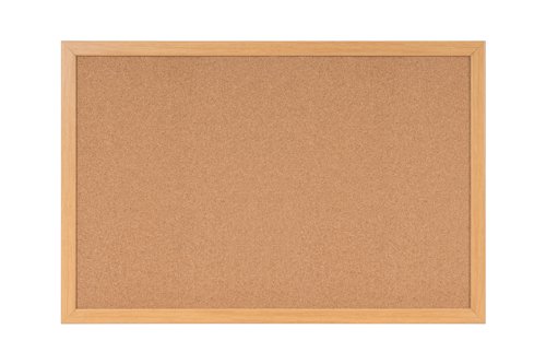 Earth Prime Cork Noticeboard 120x90cm Cork Surface Oak MDF Frame SF152001233