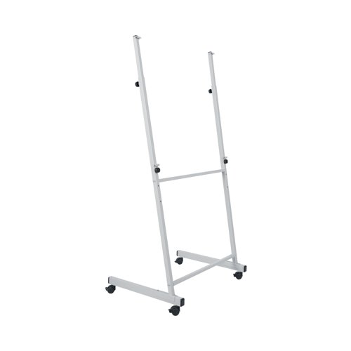 BQ50441 | Bi-Office Ultimate Board Easel aluminium structure. Portable and versatile, this mobile structure is the right choice for presentations. It can hold a Maya-framed whiteboard or noticeboard, smaller or equal to 1500mm (board not included). Dynamic companies can improve efficiency and manage space according to the needs of the moment. With 4 locking casters, its easy to move to any required location because of its lightweight yet durable structure. Take it to any workspace, office, or meeting room, and brainstorm and present ideas. Plus, you can adjust the height of the telescopic legs and the angle of the board to a more comfortable position for the user.