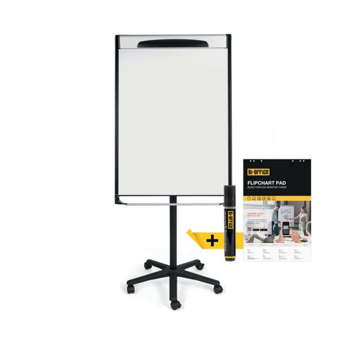 Bi-Office Mastervision Magnetic Mobile Easel Black 70x100cm EA48066720