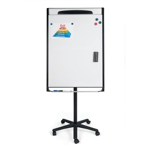 Bi-Office Mastervision Magnetic Mobile Easel Black 70x100cm EA48066720