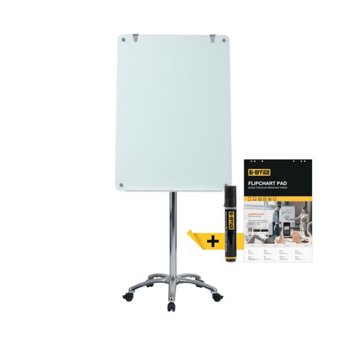 Bi-Office Prime Glass Mobile Easel Magnetic Surface 70x100cm GEA4850116 | Bi-Silque