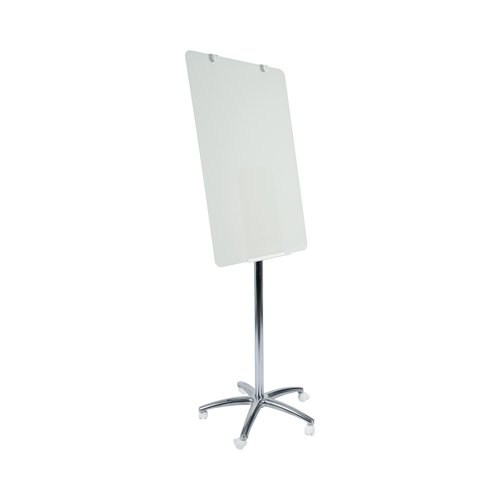 Bi-Office Business Glass Mobile Easel Non-Magnetic 70x100cm GEA4850126