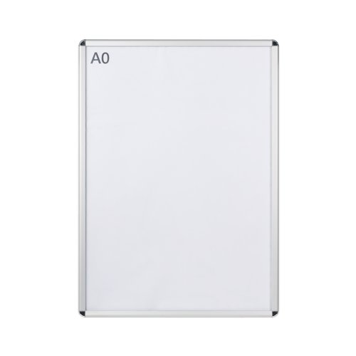 Bi-Office Curled Snap Display Aluminium Frame Plastic Corners A0 VT060415280