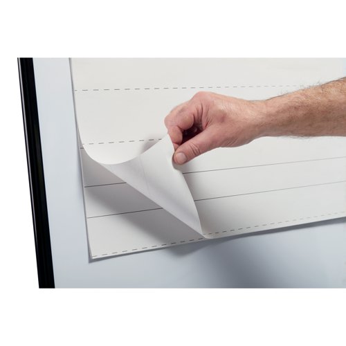 The sheets of this flipchart pad contain recycled paper, which after use should be sent again for recycling.