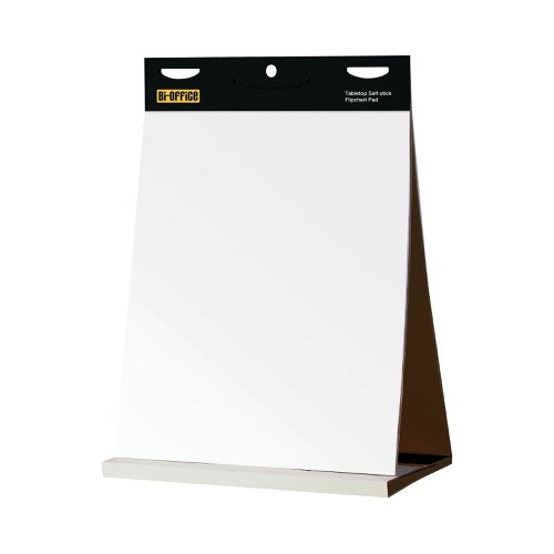 Bi-Office Table Top Self-Stick Flipchart Pad 585x500mm 20 Sheet White FL148303