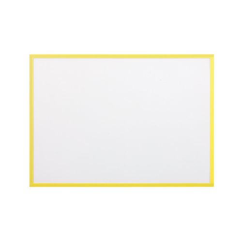 Bi-Office Adhesive Document Holder Yellow A4 (Pack of 5) FM2815