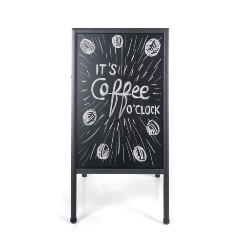 Bi-Office A-Frame Chalkboard 600x1200mm Black DKT30404042