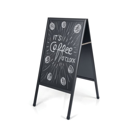 Bi-Office A-Frame Chalkboard 600x1200mm Black DKT30404042