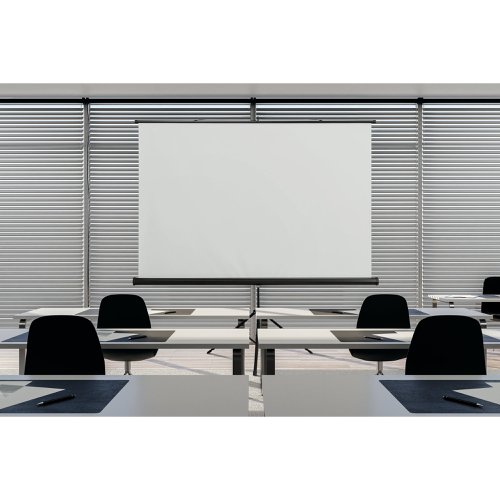 Bi-Office Tripod Projection Screen 1750x1750mm Black 9D006021 Portable Screens BQ81021